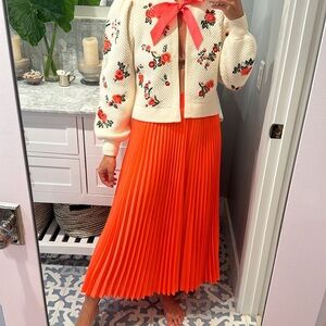 Alice & Olivia Accordion pleat plazzo pants